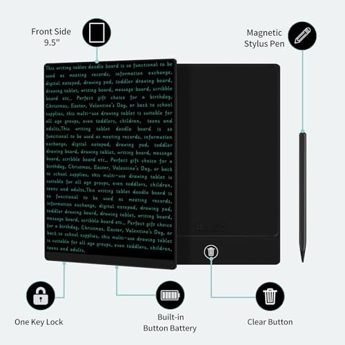 LCD Writing Tablet for Adult: 9.5 Inch
