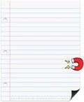 Dry Erase Giant Sized Magnetic Notebook Paper, Lined Paper 22" x 28"