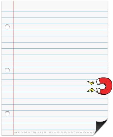 Dry Erase Giant Sized Magnetic Notebook Paper, Lined Paper 22" x 28"
