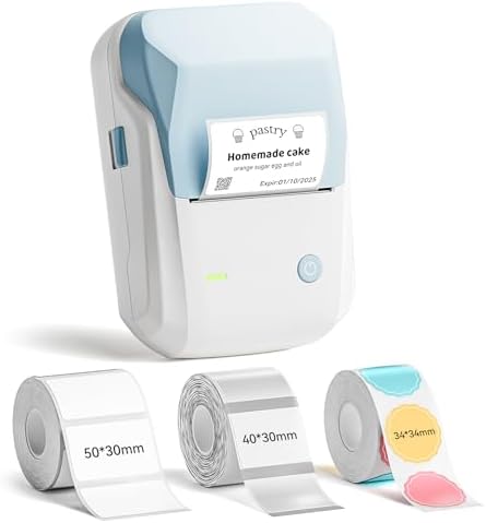 NIIMBOT B1 Label Maker Machine with 3 Tapes, 2Inch Thermal Label Printer