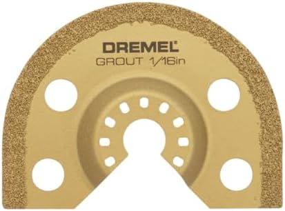 Dremel MM501-1/16-Inch Oscillating Multitool Blade for Grout Removal, Fast Cutting Carbide Accessory - Universal Quick- Fit Interface Fits Bosch, Makita, Milwaukee, and Rockwell