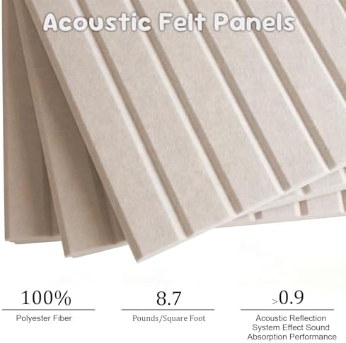 Large Felt Bulletin Board with Self-Adhesive | 12 Pack 48"x36" Cork Board Alternative | Notice Boards with 35 Pushpins, Secure and Easy to Install, Home Office Decor Classroom Decor - Oatmeal