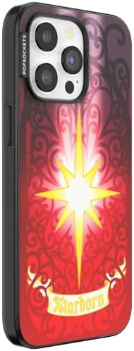 PopSockets iPhone 15 Pro Max Phone Case w/MagSafe- Mirror Starborn | Magnetic, Wireless Charging, Camera & Drop Protection, Acotar, Throne, Glass, Sarah, Bookish