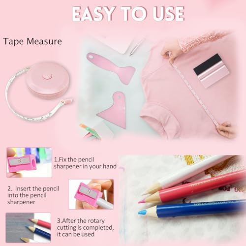 QUKLOGEN Sublimation Shirts Tool Kits with Portable mat for Ironing