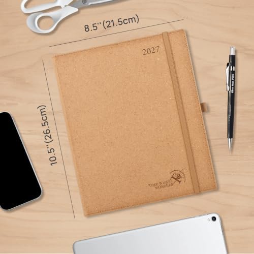 POPRUN 2027 Planner Weekly and Monthly,8.5" x 10.5" Recycled Paper Calendar