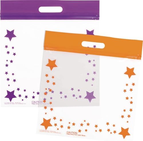 Really Good Stuff Group-6 Color Storage Bags - Set of 12