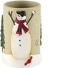 Avanti Linens - Tumbler, Resin Countertop Accessories, Christmas Decorations (Snowmen Gathering Collection)