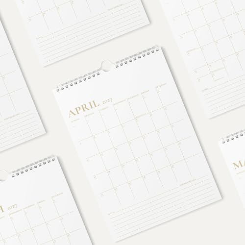 Karto Wall Calendar 2026-2027 11x17 in - Golden