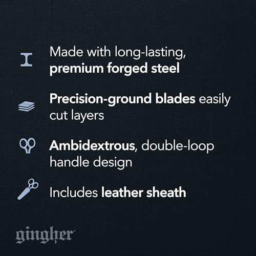 Gingher 4" Curved Embroidery & Applique Scissors for Crafting & Sewing