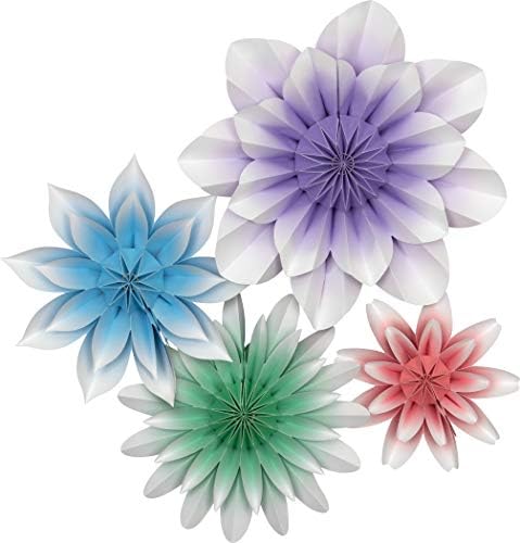 Teacher Created Resources Floral Bloom Paper Flowers Premade Decorations for Party Photo Backdrops, Classrooms Walls, Showers and Birthday Celebrations (TCR8544)