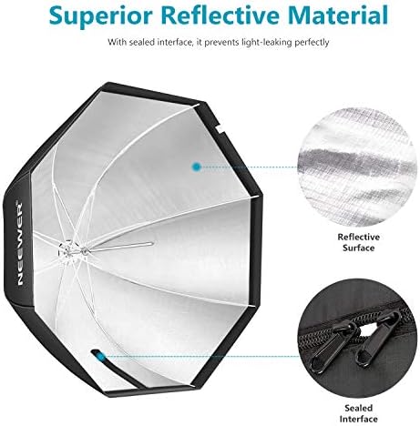NEEWER 37.5inches/95centimeters Octagon Softbox with Carrying Bag
