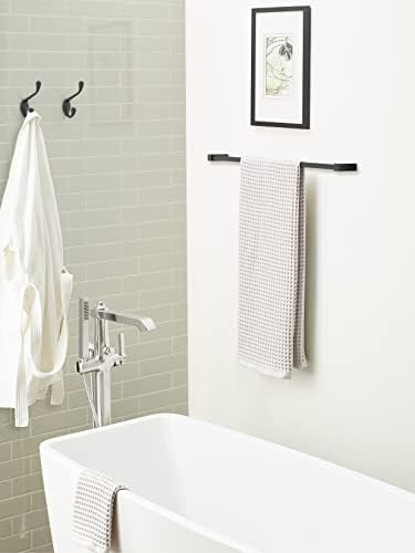 Amerock Noble Double Prong Matte Black Wall-Mounted Hook
