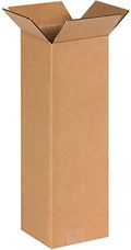 BOX USA 6x6x18 Tall Corrugated Boxes, Tall, 6L x 6W x 18H, Pack of 25 | Shipping, Packaging, Moving, Storage Box for Home or Business, Strong Wholesale Bulk Boxes