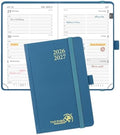 POPRUN 2026-2027 Academic Small Weekly Planner, 4" x 6.25" Purse Calendar