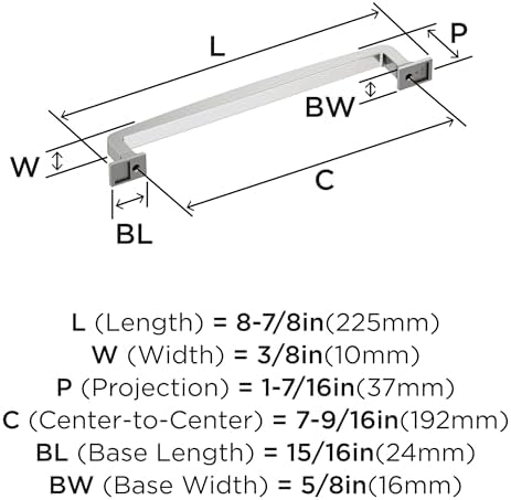 Amerock 7-9/16" Westerly Polished Chrome Drawer Pull