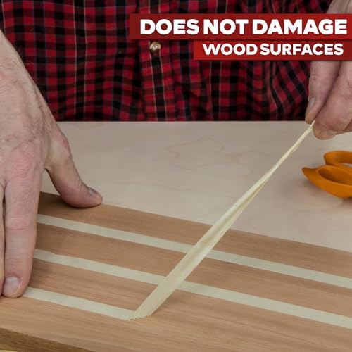 XFasten Double Sided Woodworking Tape 4 Inches x 90 Feet, Residue-Free and Removable Double Sided Wood Mounting Boards, Masking Tape for Wood Template, MDF, Metal, Edge Banding, Routing, Anchoring