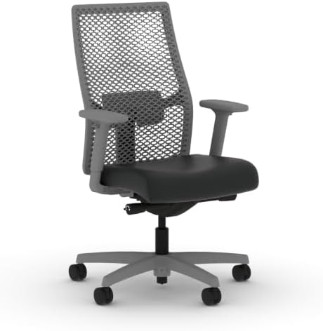 HON Ignition 2.0 ReActiv Ergonomic Office Chair, Lumbar Support, Black