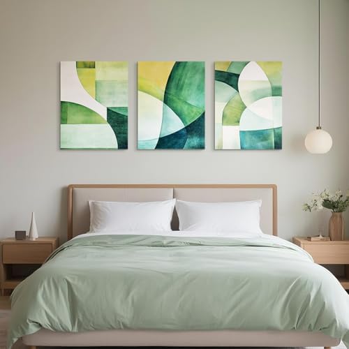 UMIACOUSTICS 3 Pcs 0.7Inch Thick Art Acoustic Panels, Decorative Acoustical Wall Panels, Sound Absorbing Art Panels for Home, Office, Hotel,Boundless-Verdure