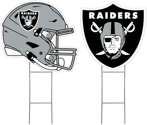 NFL Logo & Helmet 2 Pack Yard Sign Set