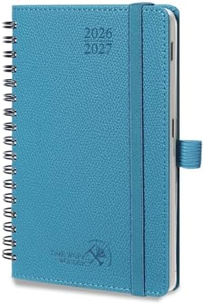 POPRUN 2026-2027 Small Weekly Planner, 4" x 6.25" Pocket Calendar for Purse