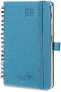 POPRUN 2026-2027 Small Weekly Planner, 4" x 6.25" Pocket Calendar for Purse