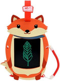 Boogie Board Sketch Pals Fox 4” LCD Writing Tablet for Kids – Reusable Mess-Free Drawing Pad with Tethered Stylus – Clip-On Travel Doodle Board Toy – Ages 3+