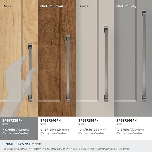 Amerock 7-9/16" Westerly Graphite Drawer Pull