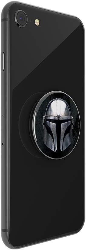 PopSockets Adhesive Phone Grip, Holder- Mandalorian Gloss | Secure Comfortable Hold, Anti-Drop, Kickstand, Star Wars, Grogu, Electronic Accessories, For iPad/Kindle/iPhone/Android