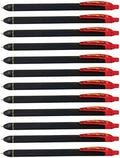 Pentel EnerGel Kuro Liquid Gel Pen, (0.7mm) Medium line, Red Ink, 12 Pack (BL437R1-B)