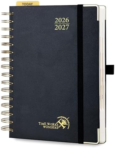 POPRUN 2026-2027 Daily Planner One Page Per Day, 5.75" x 8.5", Day Planner