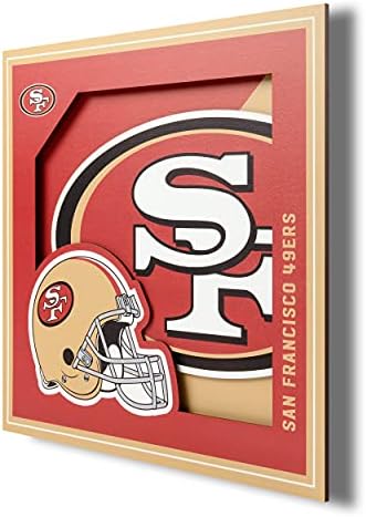 YouTheFan NFL San Francisco 49ers 3D Logo Series Wall Art
