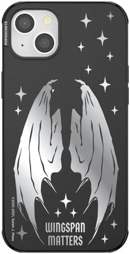 PopSockets iPhone 14 Plus Phone Case with MagSafe- Wingspan | Magnetic, Wireless Charging, Camera & Drop Protection, Bookish, Acotar, Throne, Glass, Sarah