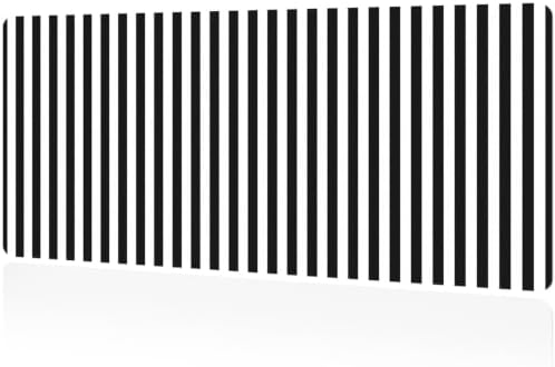 Classic Black White Stripes Desk Mat Large Gaming Mouse Pad