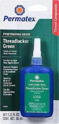 Permatex 29040 Penetrating Grade Threadlocker Green, 36 ml