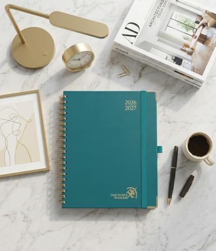 POPRUN 2026-2027 Weekly Planner 10" x 8"Weekly and Monthly Planner Calendar