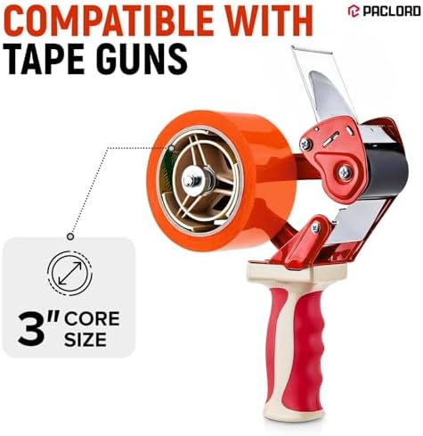 3" x 110 Yards Orange Packing Tape, 4 Rolls - 2.0 Mil Carton Sealing Tape