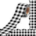 VABAMNA 50 Feet Bulletin Board Borders Black White Checkered Classroom Decor Wavy Scalloped Rolled Border Trims for Back to School Classroom Chalkboard Whiteboard Door Wall Decorations