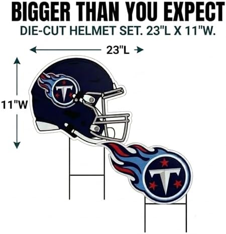 NFL Logo & Helmet 2 Pack Yard Sign Set