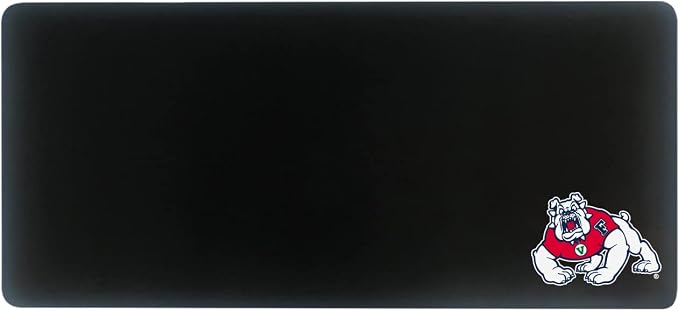 Fresno State University Classic Cloth Desk Mat, Durable Office Supplies, Non-Slip Base, Responsive Desk Pad with Smooth Cloth Surface, Black