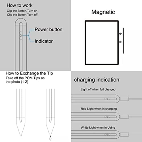 Active Stylus Pen Compatible with Amazon Kindle Scribe (2022 Release),Oasis (2019 Release),Paperwhite Kids (2021 Release) - Digital Capacitive Touch Rechargeable Palm Rejection