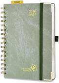 POPRUN Daily Planner 2026-2027 One Page Per Day, Calendar Book 6" x 8.5"