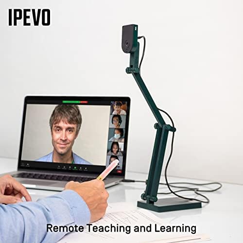 IPEVO V4K Ultra High Definition 8MP USB Document Camera — Mac OS, Windows, Chromebook Compatible for Live Demo, Web Conferencing, Distance Learning, Remote Teaching (Pack of 8)