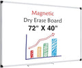 XBoard Magnetic Dry Erase Board 72" x 40" Wall Mounted, Large Whiteboard with Marker Tray, Aluminum Frame Large Dry Erase Board for Office, Conference Room, School