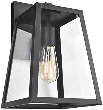 Design House Branson Outdoor Wall Light, Black