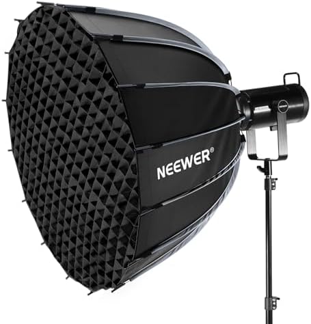 NEEWER Parabolic Softbox Kit, 35.4" Bowens Mount Soft Box, NS72P