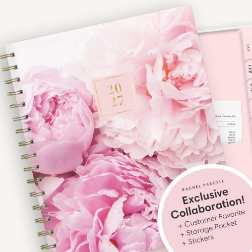 Blue Sky Rachel Parcell 2027 Daily & Monthly Planner Calendar, 5"x8", Peony