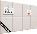 1/2'' Thick Cork-Bulletin Board Felt Wall Tiles Squares 12 x 12 in
