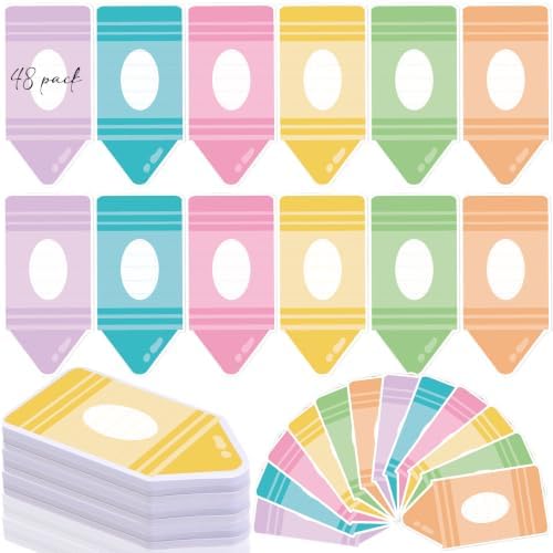Back to School Sticky Notes Pastel Crayon Classroom Decor Supplies