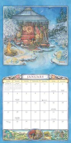 The Cobblestone Way 2027 Wall Calendar, 16-Month Whimsical Art & Illustration Calendar by Kim Jacobs, 12" x 12"