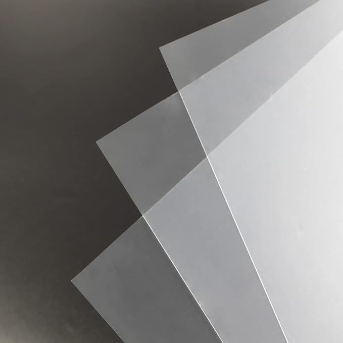 Rayson Clear Binding Cover - 12 mil Polypropylene, 8-1/2 × 11 inches, Durable Un-Punched Plastic Presentation Covers, 50-Pack (PP350C)